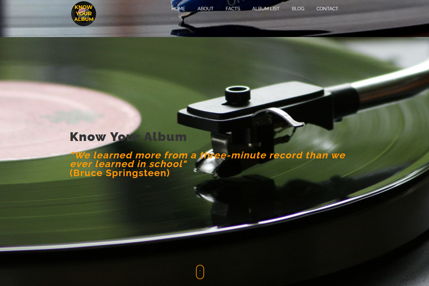 Website Template KnowYourAlbum